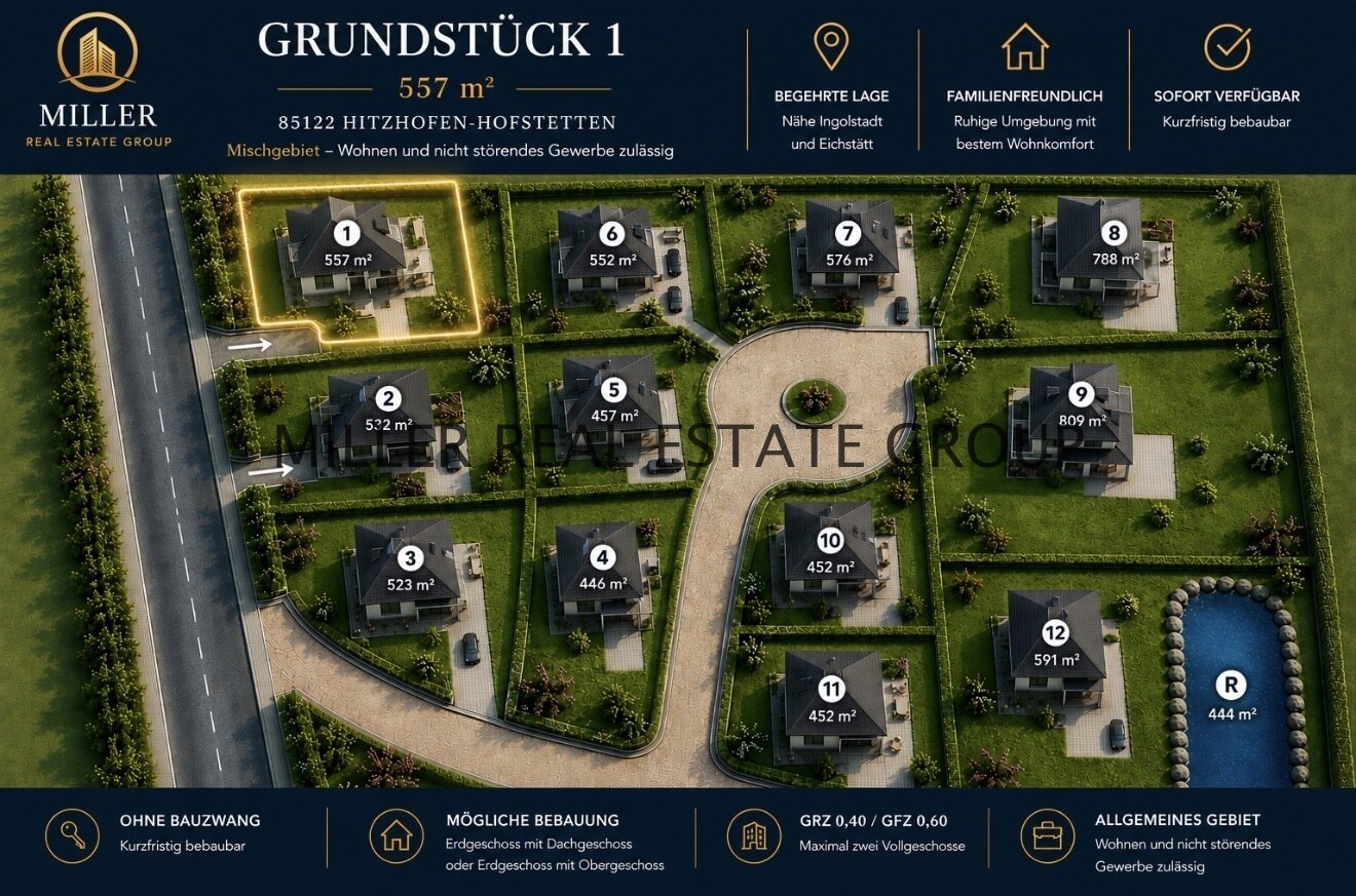 Baugrundstück in Hitzhofen-Hofstetten – 557 m² für Ihr neues Zuhause und vielseitige Zukunftsperspektiven! Baugrundstück in Hitzhofen-Hofstetten – 557 m² für Ihr neues Zuhause und vielseitige Zukunftsperspektiven!