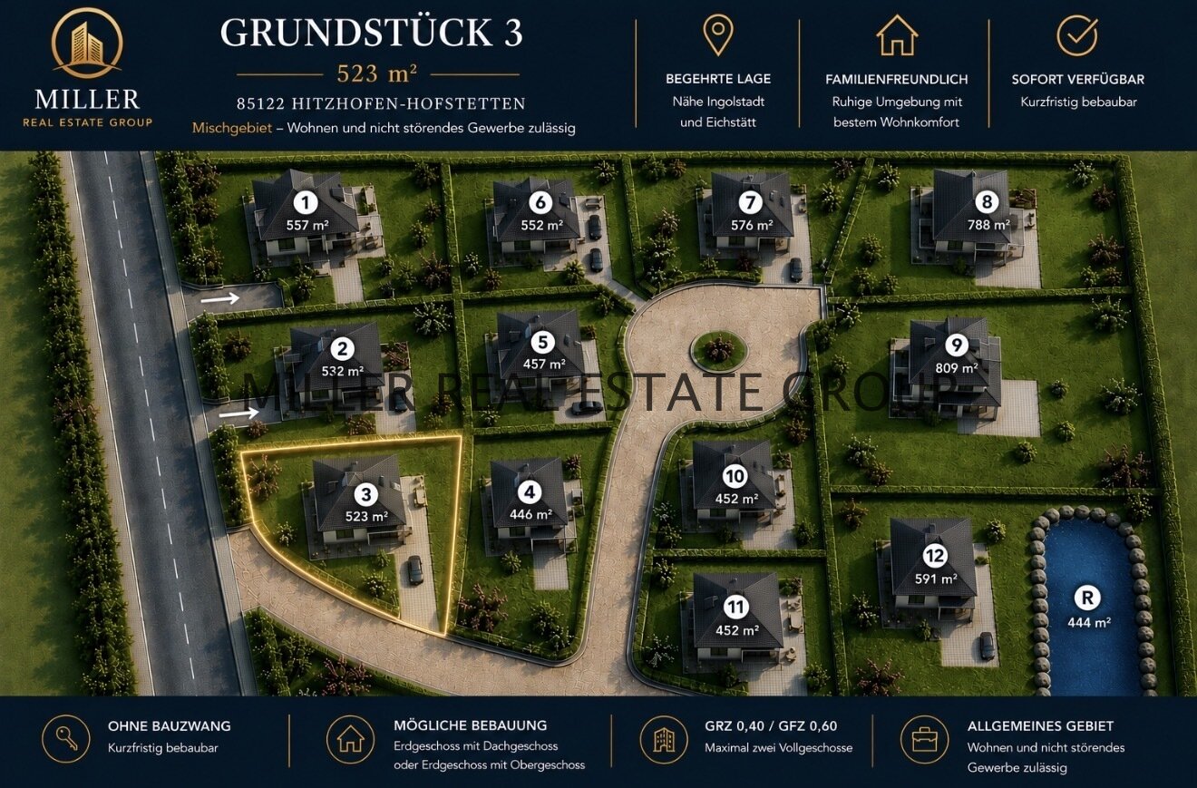 Exklusives Baugrundstück in Hitzhofen-Hofstetten – Ein Ort, an dem Wohnträume Wirklichkeit werden! Exklusives Baugrundstück in Hitzhofen-Hofstetten – Ein Ort, an dem Wohnträume Wirklichkeit werden!